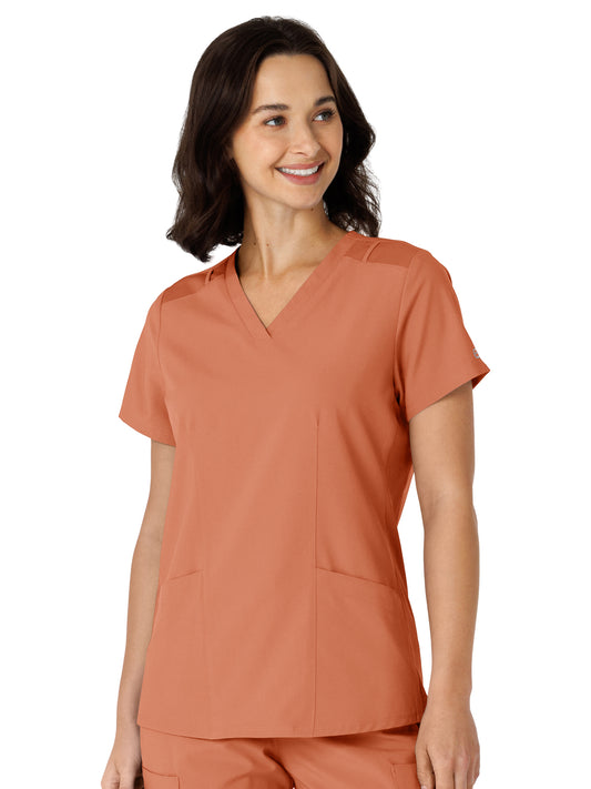 Women's Flex-n-Reach Side Panel V-Neck Top