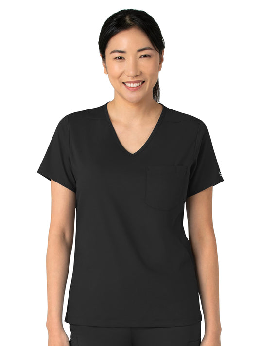 Women's Two-Pocket Tuck-In V-Neck Top