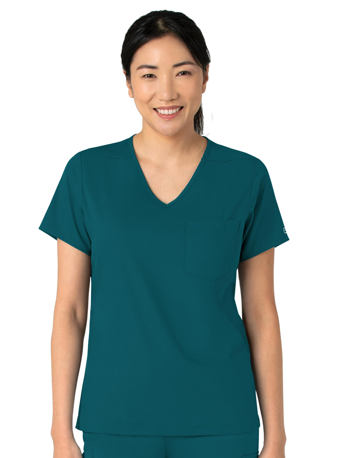 Women's Two-Pocket Tuck-In V-Neck Top