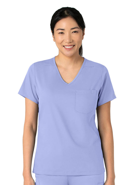 Women's Two-Pocket Tuck-In V-Neck Top