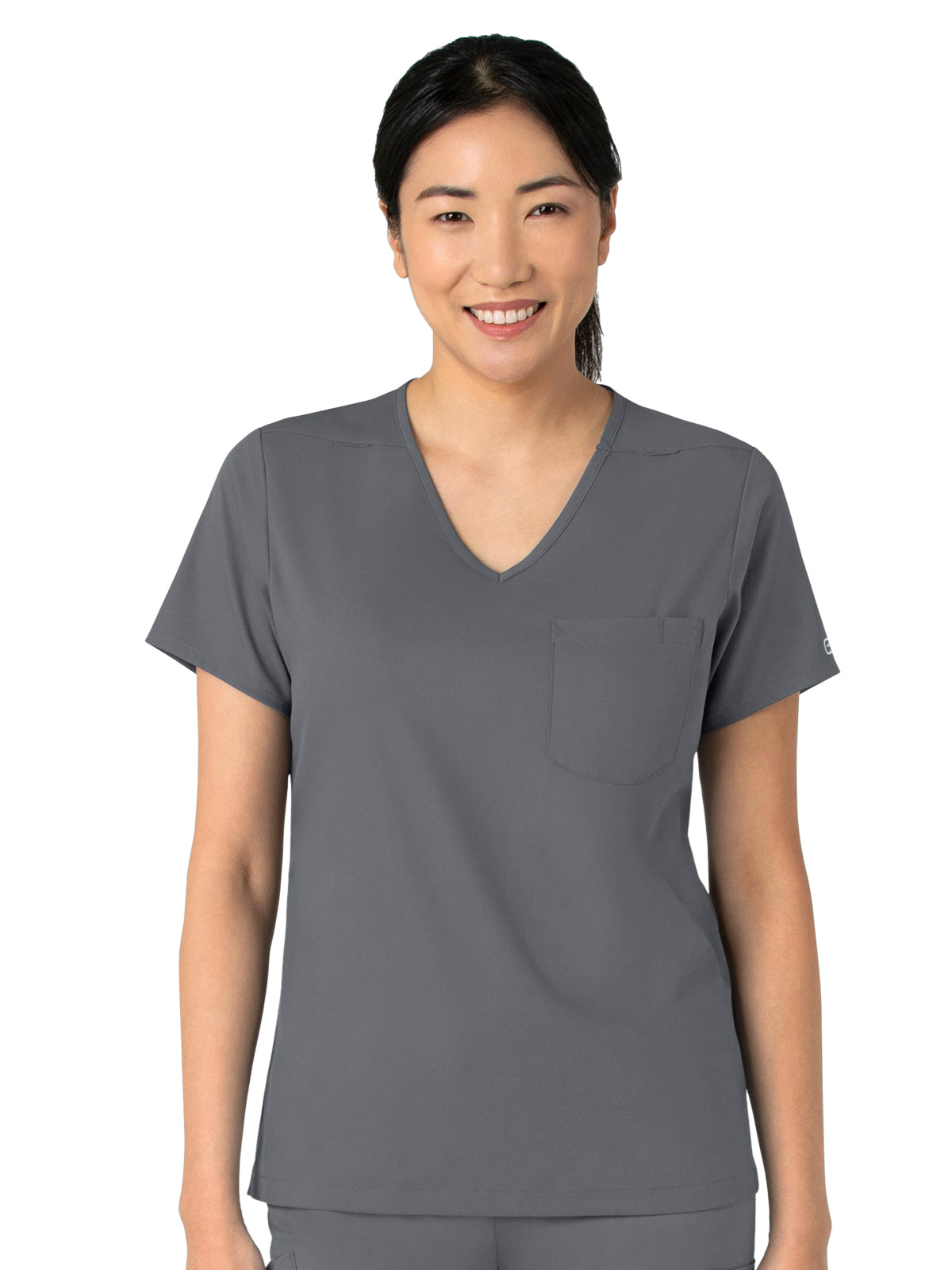 Women's Two-Pocket Tuck-In V-Neck Top