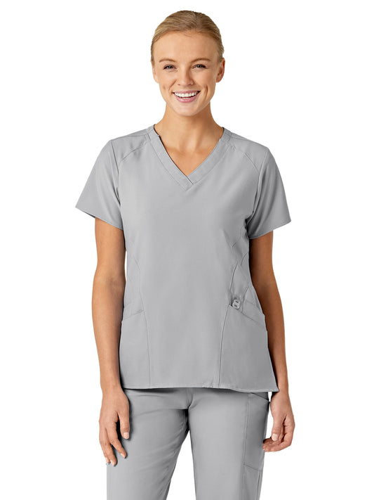 Women's Five-Pocket V-Neck Top