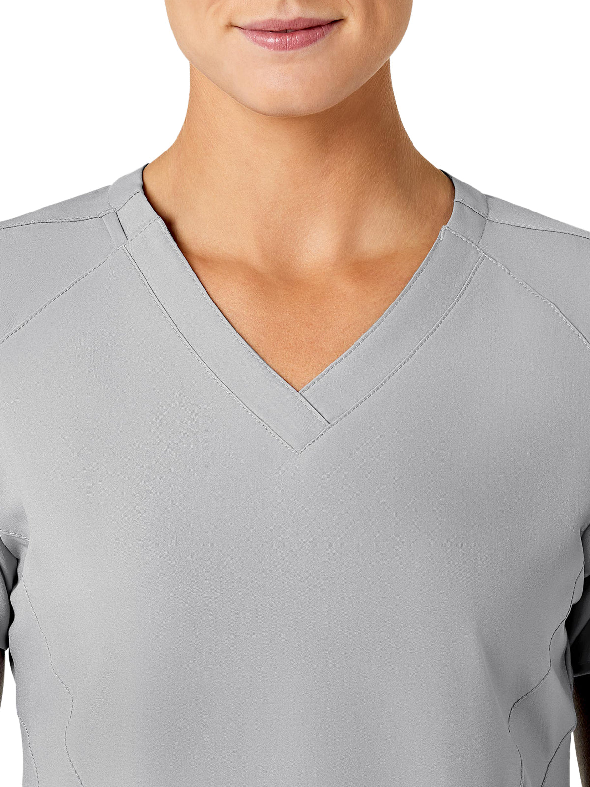 Women's Five-Pocket V-Neck Top