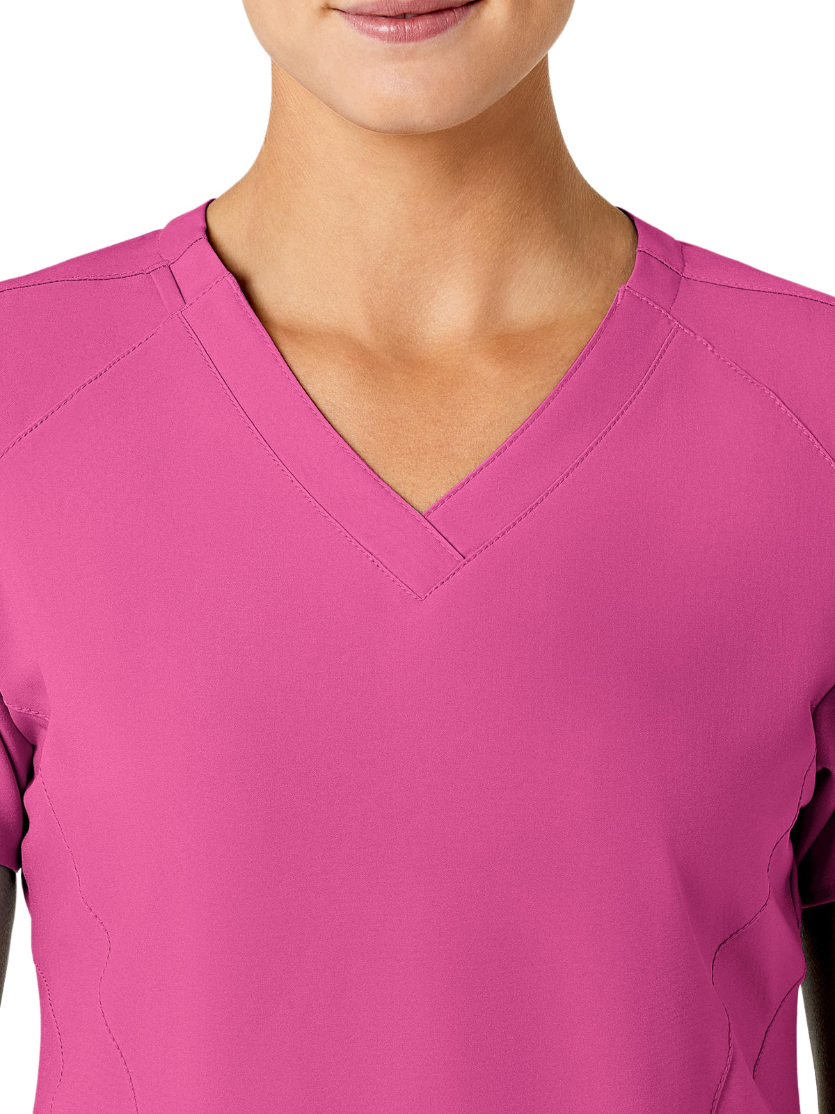 Women's Five-Pocket V-Neck Top