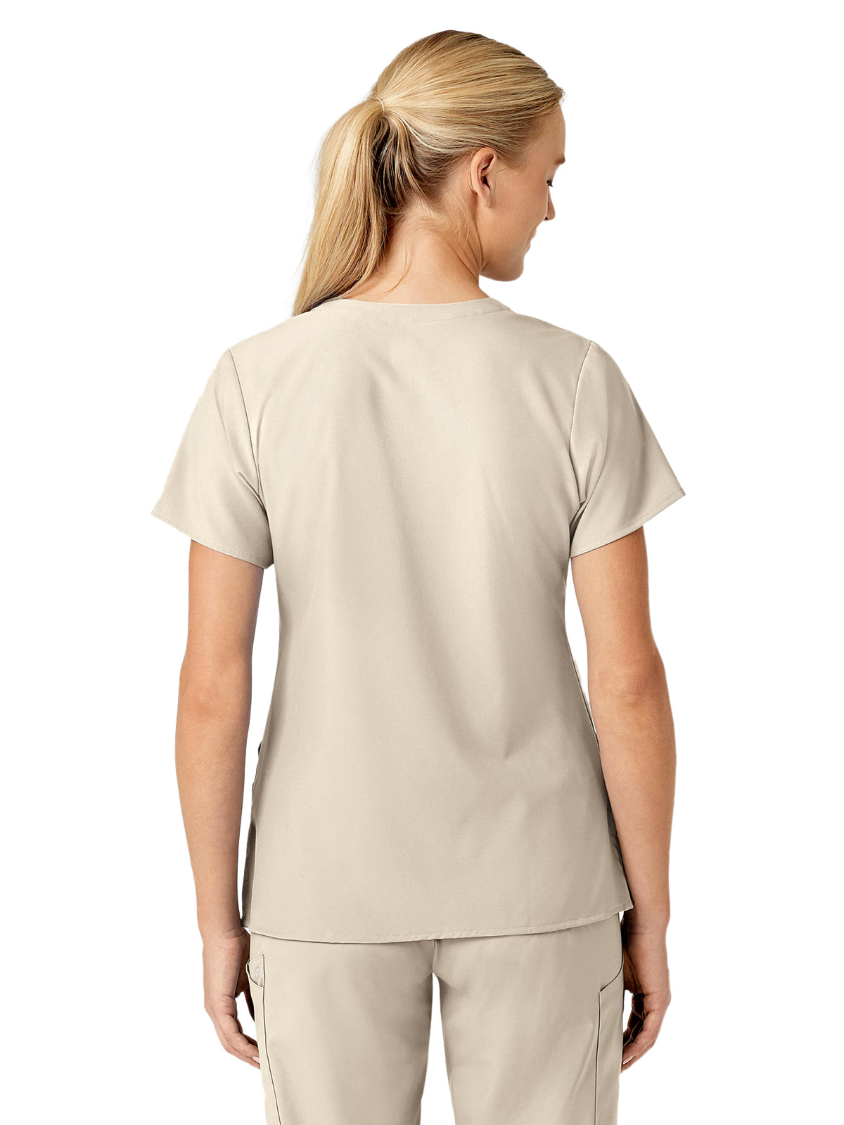 Women's Five-Pocket V-Neck Top