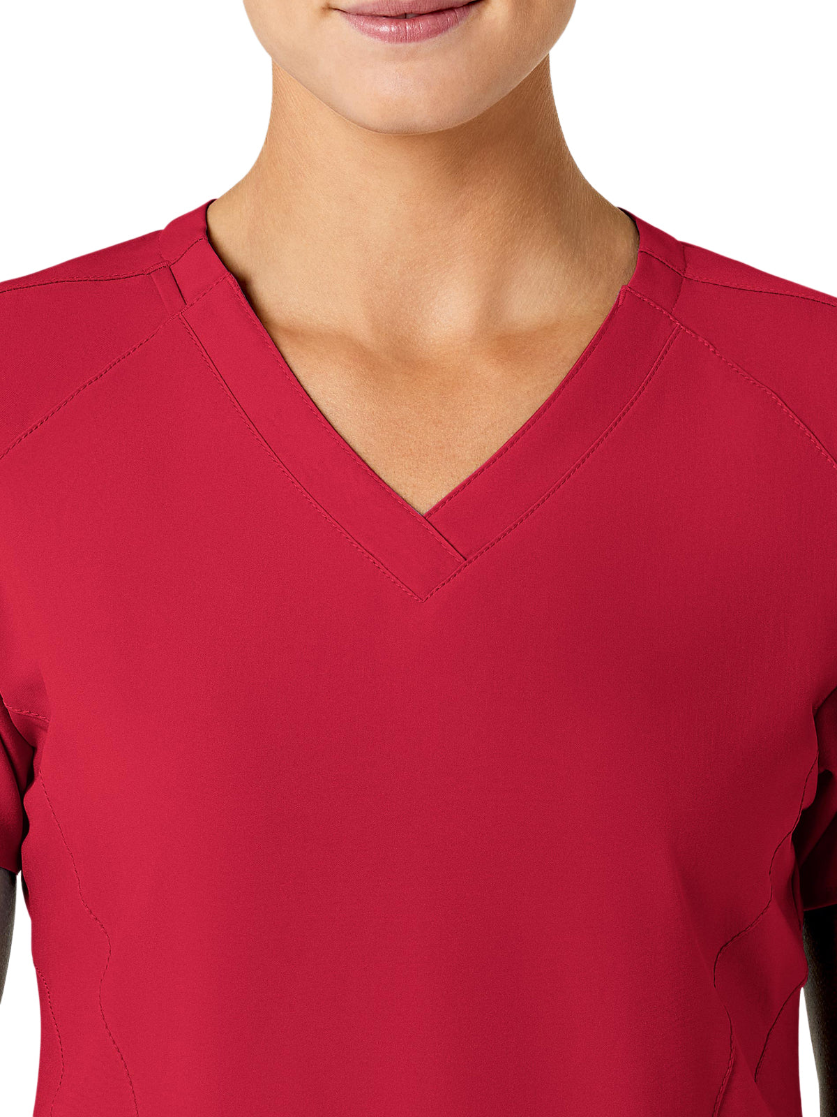 Women's Five-Pocket V-Neck Top