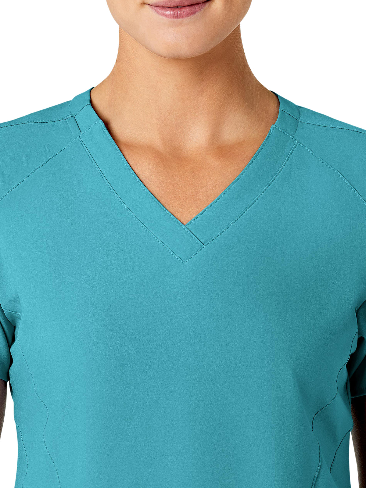 Women's Five-Pocket V-Neck Top