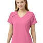 Women's Four-Pocket Hidden Zip V-Neck Top