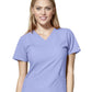 Women's Two-Pocket Basic V-Neck Top