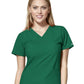 Women's Two-Pocket Basic V-Neck Top