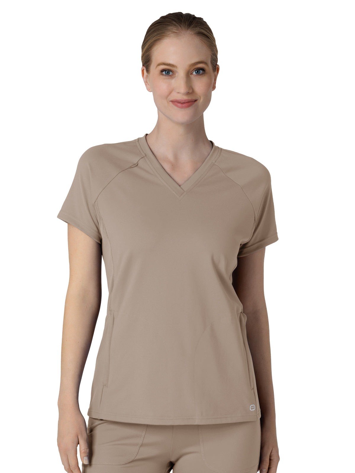 Women's Four-Pocket Flex-n-Reach V-Neck Raglan Top