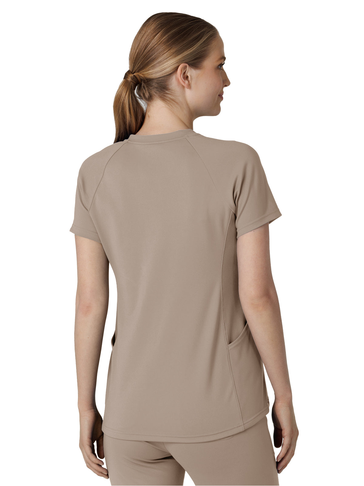 Women's Four-Pocket Flex-n-Reach V-Neck Raglan Top