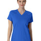 Women's Four-Pocket Flex-n-Reach V-Neck Raglan Scrub Top