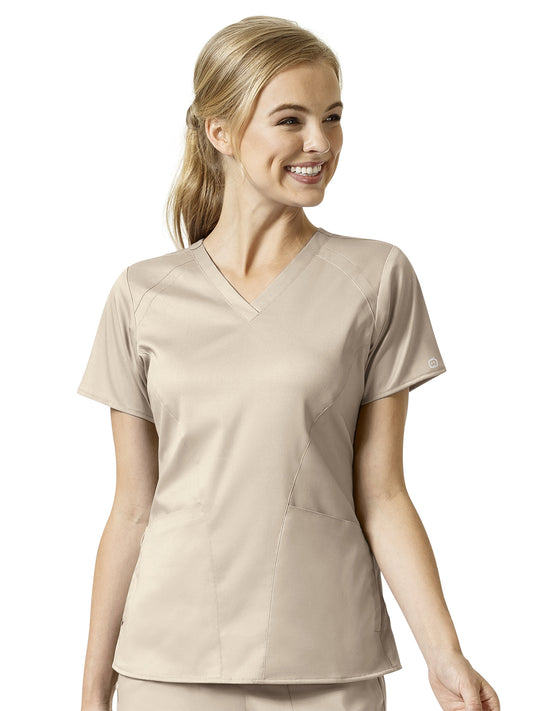 Women's 4 Pocket V-Neck Top