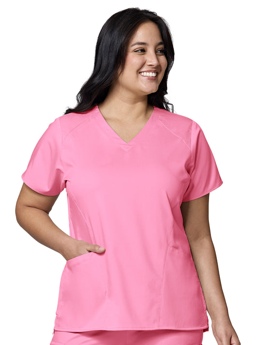 Women's 4 Pocket V-Neck Top