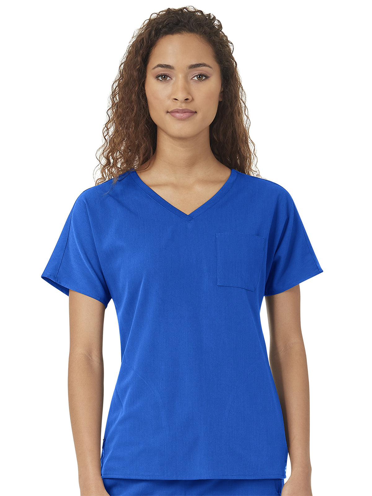 Women's Three-Pocket Dolman V-Neck Top