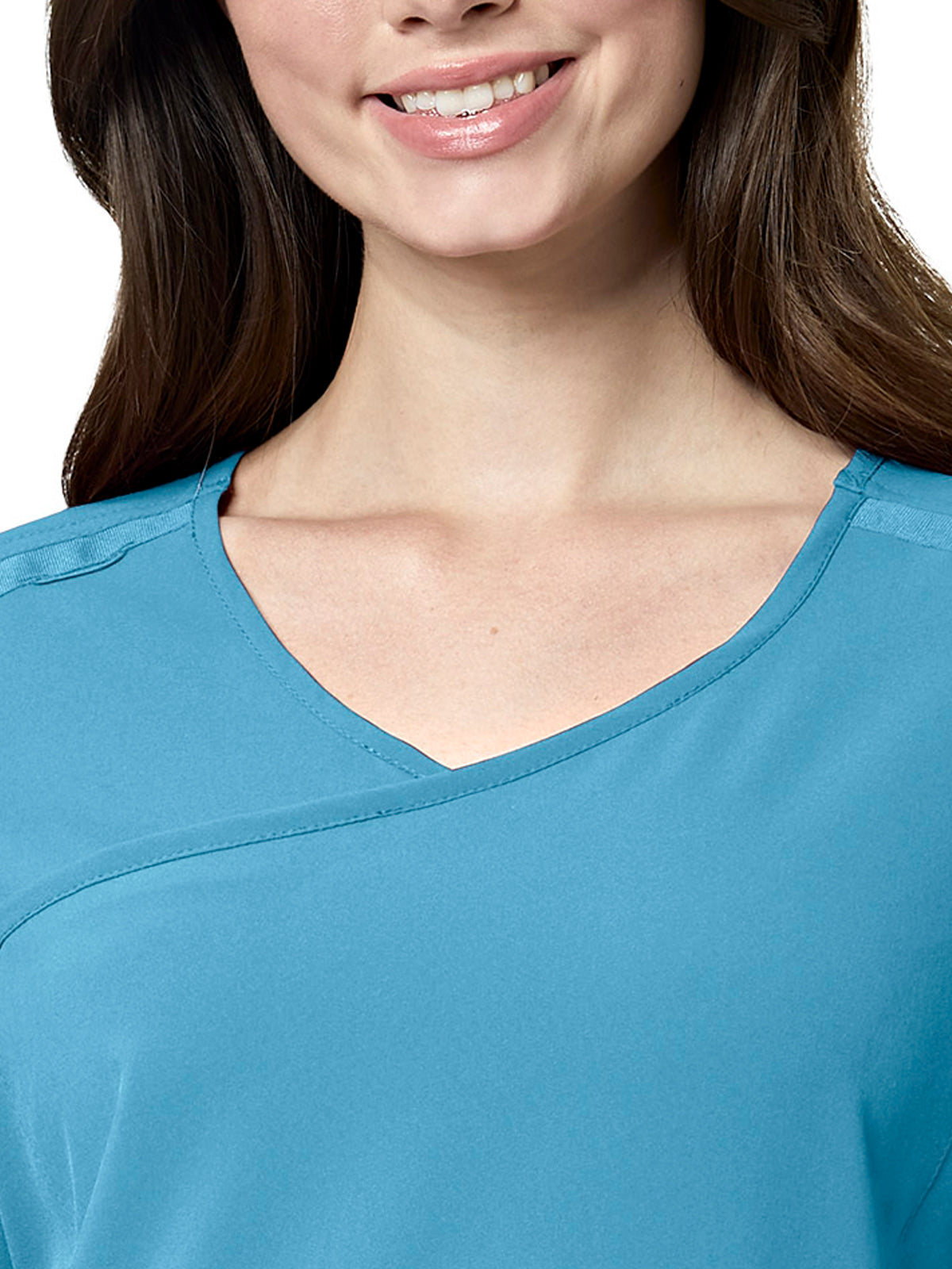 Women's Four-Pocket Y-Neck Top