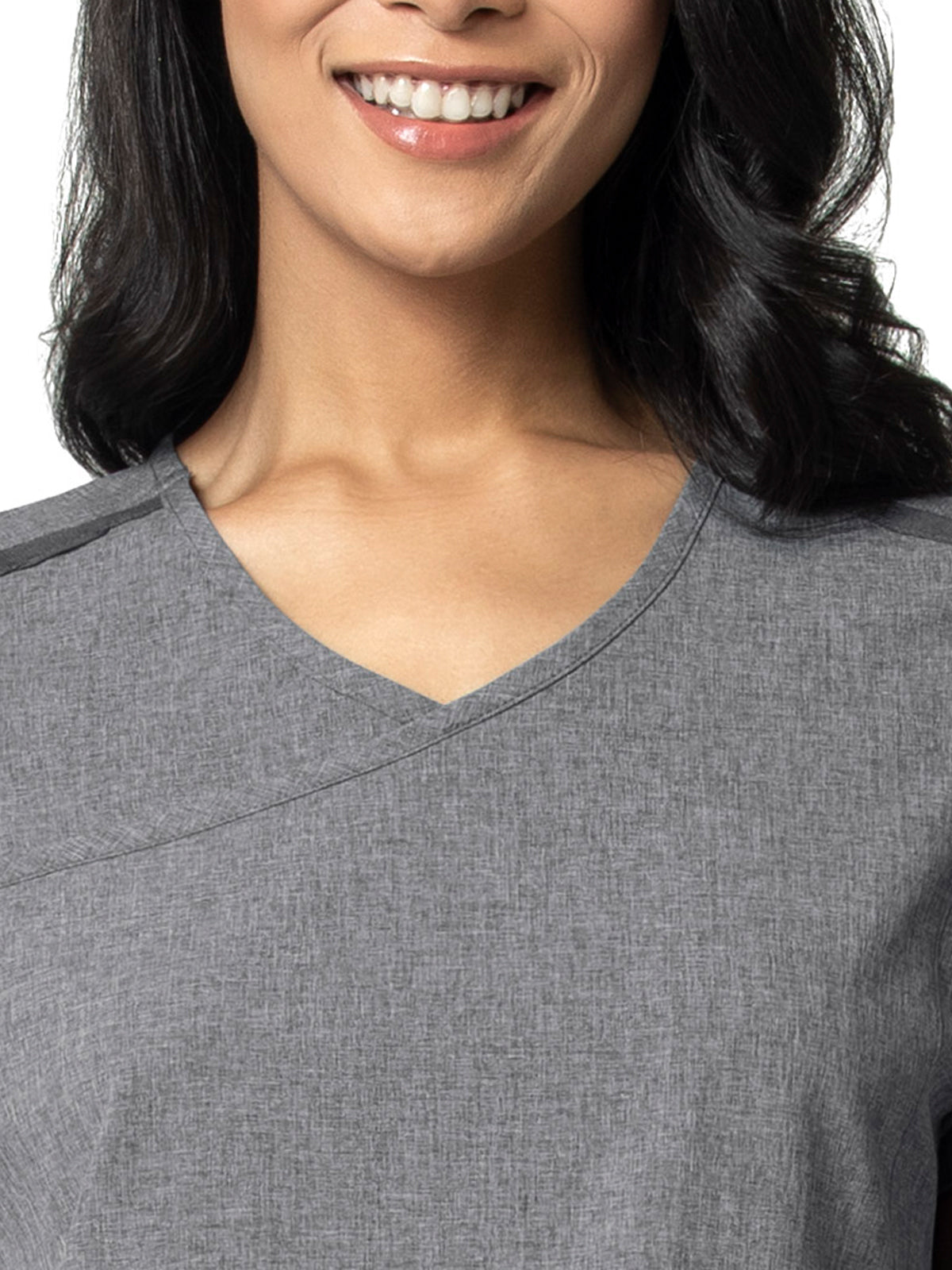 Women's Four-Pocket Y-Neck Top