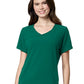 Women's Four-Pocket Y-Neck Top