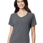 Women's Four-Pocket Y-Neck Top