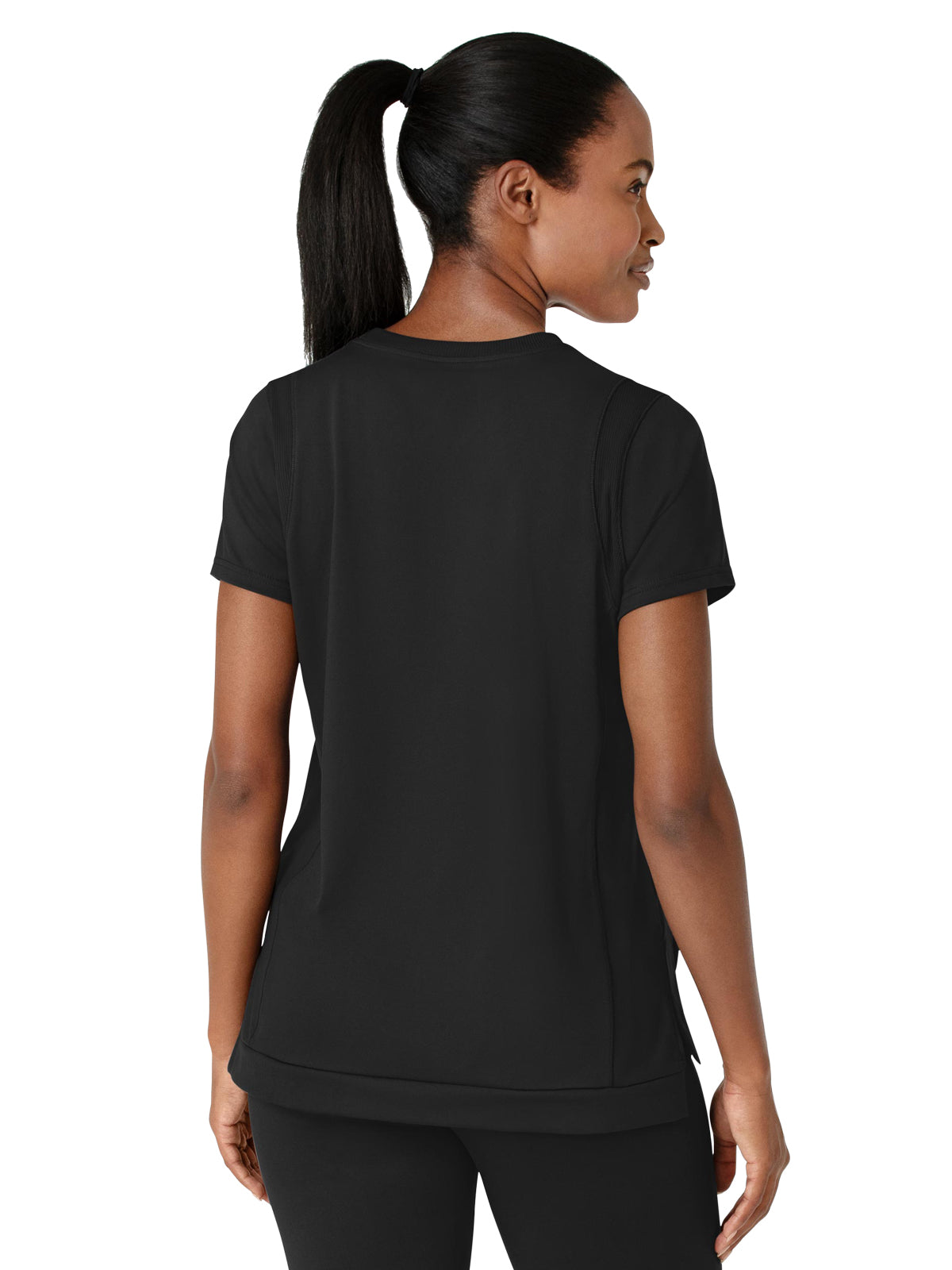 Women's Two-Pocket Flex-n-Reach Crew Neck Scrub Top