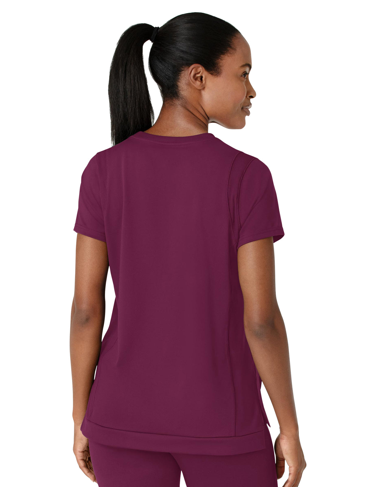 Women's Two-Pocket Flex-n-Reach Crew Neck Scrub Top