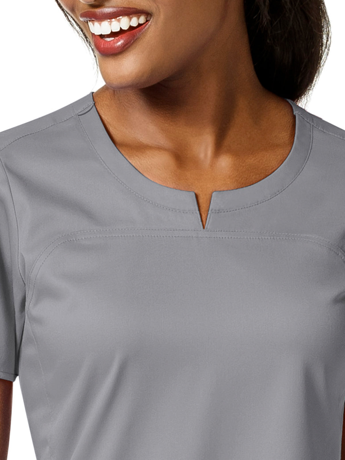 Women's 4 Pocket Notch Neck Top