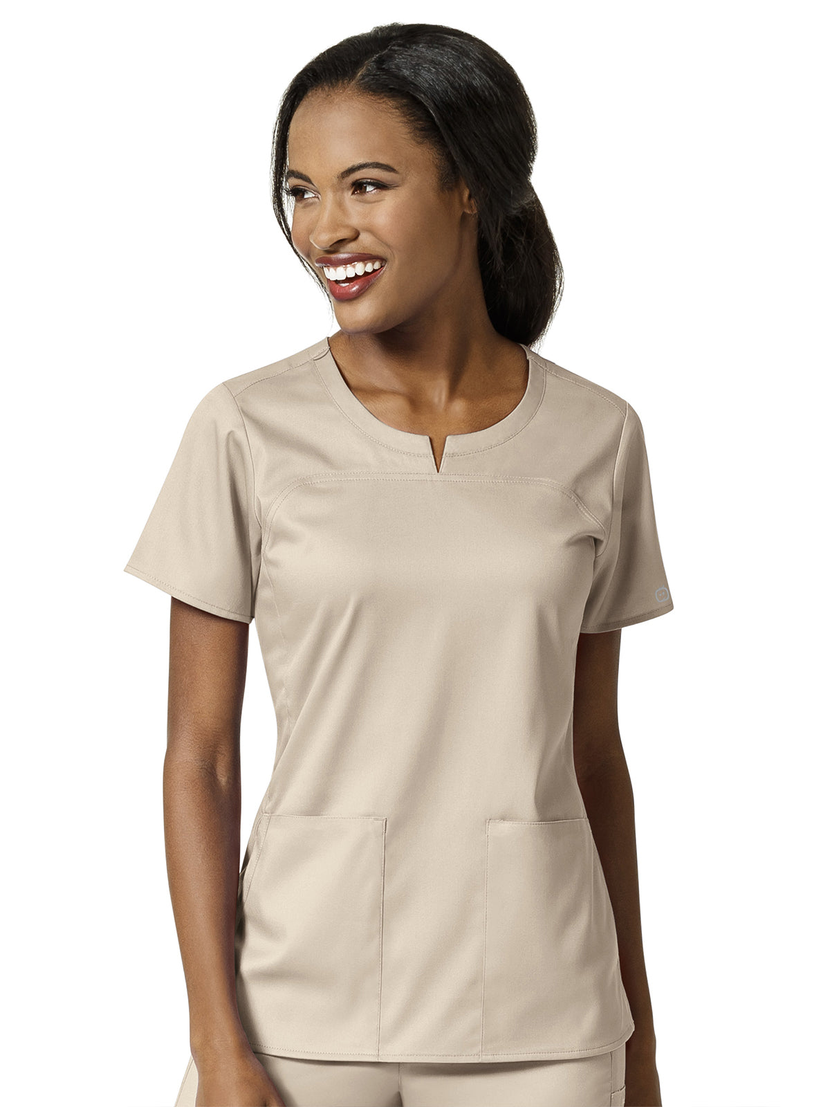 Women's 4 Pocket Notch Neck Top