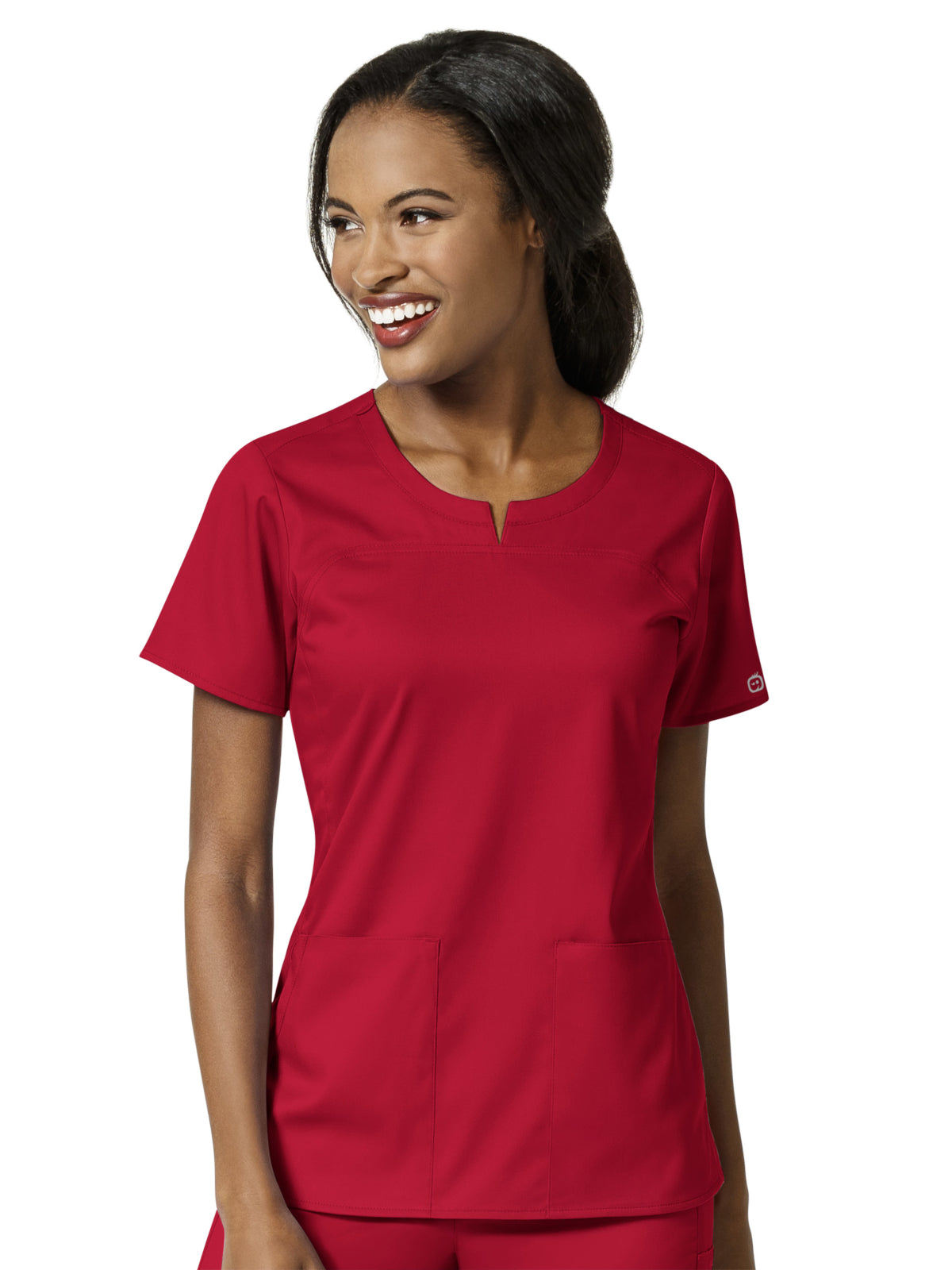 Women's 4 Pocket Notch Neck Top