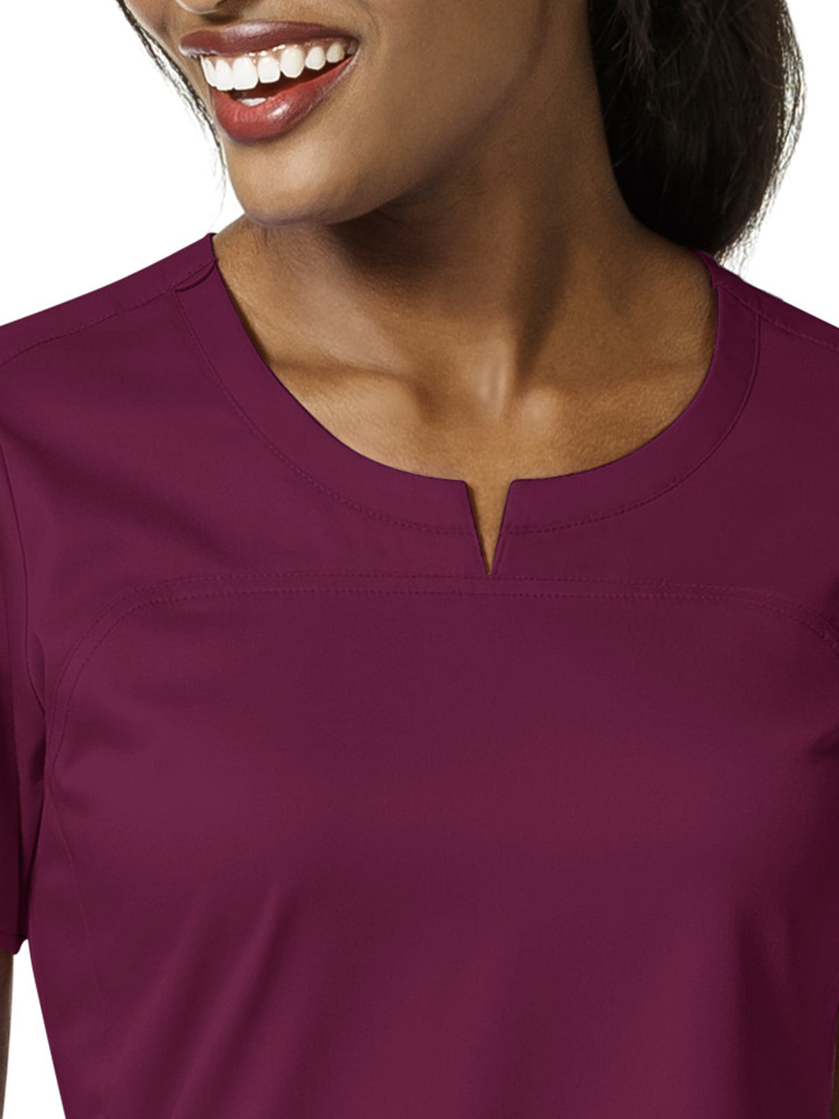 Women's 4 Pocket Notch Neck Top