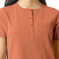 Women's One-Pocket Mandarin Collar Tuck-In Top