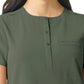 Women's One-Pocket Mandarin Collar Tuck-In Top