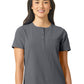 Women's One-Pocket Mandarin Collar Tuck-In Top