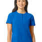 Women's One-Pocket Mandarin Collar Tuck-In Top