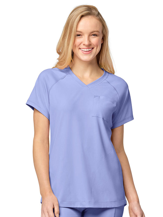 Women's Four-Pocket V-Neck Top