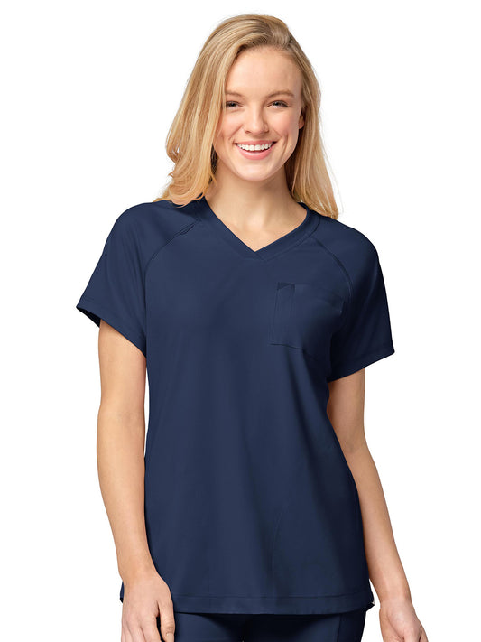 Women's Four-Pocket V-Neck Top