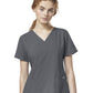 Women's Four-Pocket Flex-Back Stylized V-Neck Top