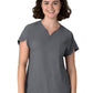 Women's Three-Pocket Y-Neck Dolman Scrub Top