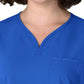 Women's Three-Pocket Y-Neck Dolman Scrub Top