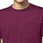 Men's One-Pocket Crew Neck Scrub Top