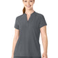 Women's Four-Pocket Mandarin Collar Scrub Top