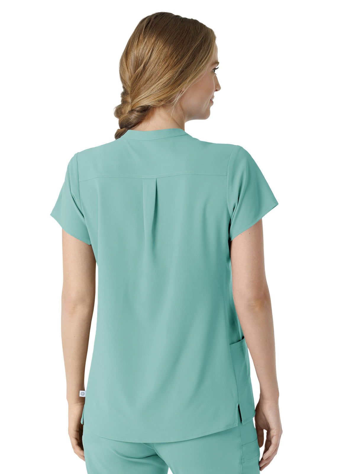 Women's Four-Pocket Mandarin Collar Top