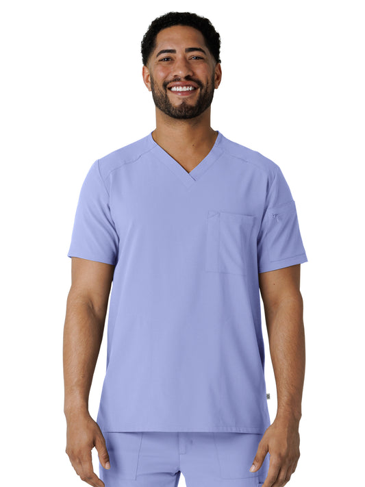 Men's V-Neck 5-Pocket Scrub Top