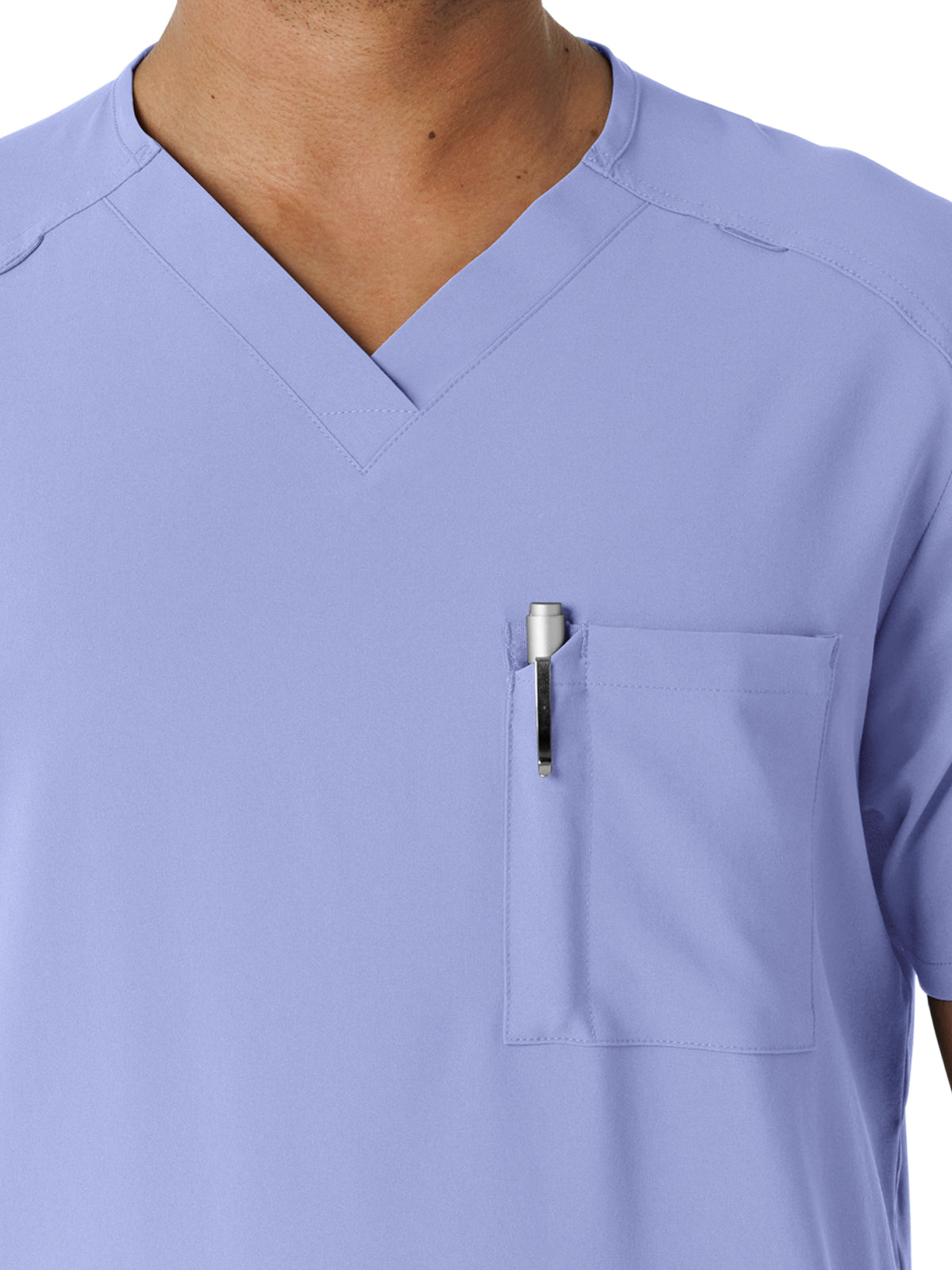 Men's V-Neck 5-Pocket Scrub Top