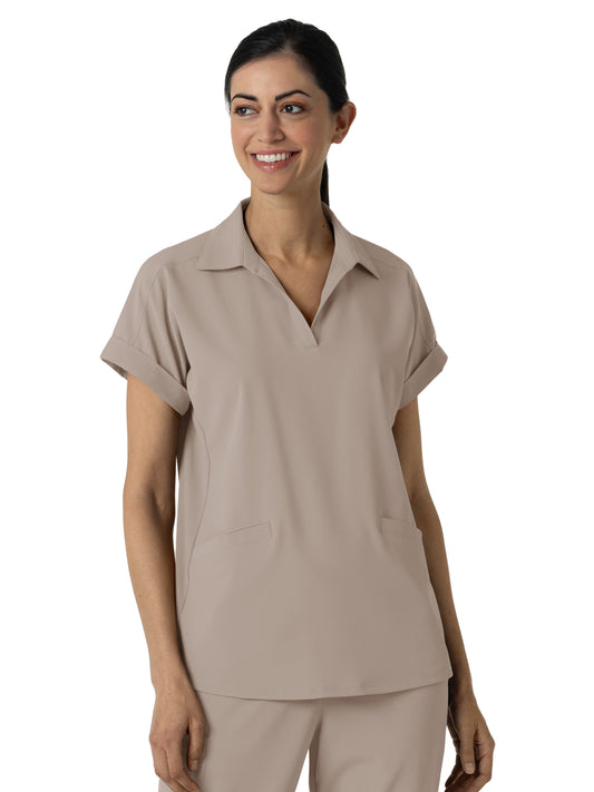 Women’s Two-Pocket Flex-n-Reach Collared Top