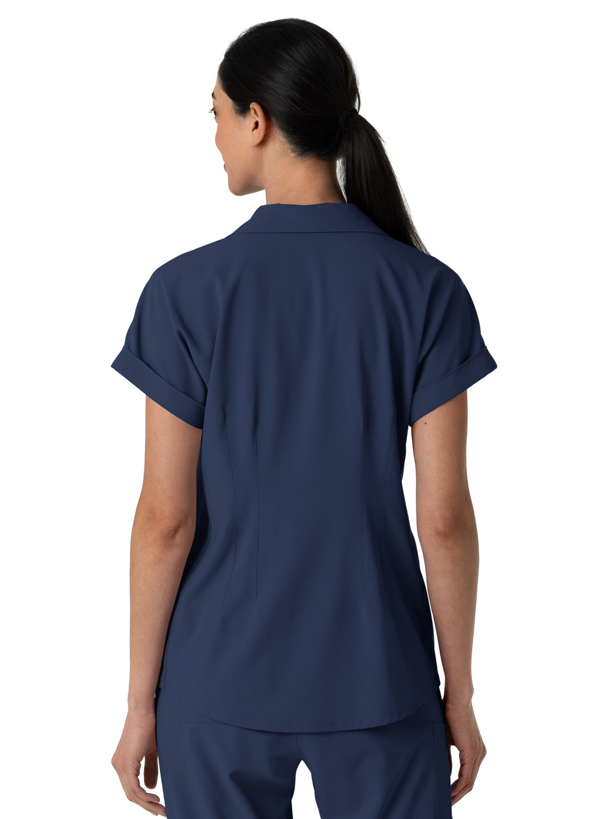 Women’s Two-Pocket Flex-n-Reach Collared Scrub Top