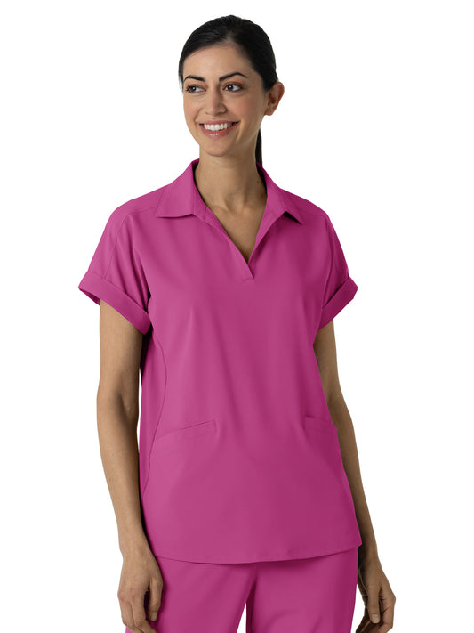 Women’s Two-Pocket Flex-n-Reach Collared Top