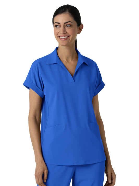 Women’s Two-Pocket Flex-n-Reach Collared Top