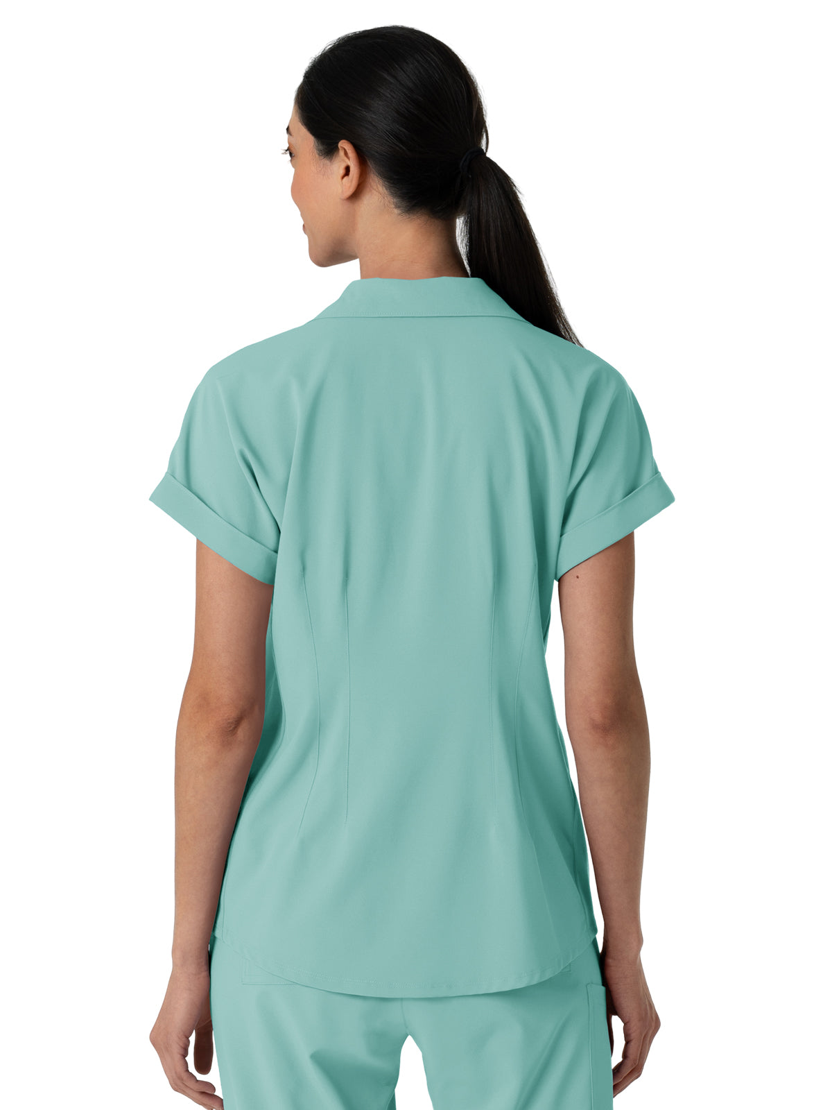 Women’s Two-Pocket Flex-n-Reach Collared Scrub Top