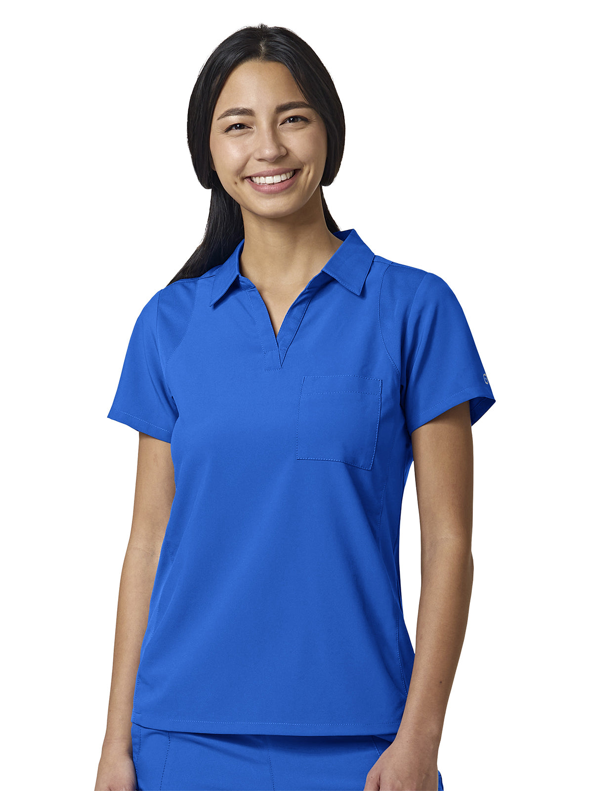 Women's One-Pocket Easy Comfort Placket Top